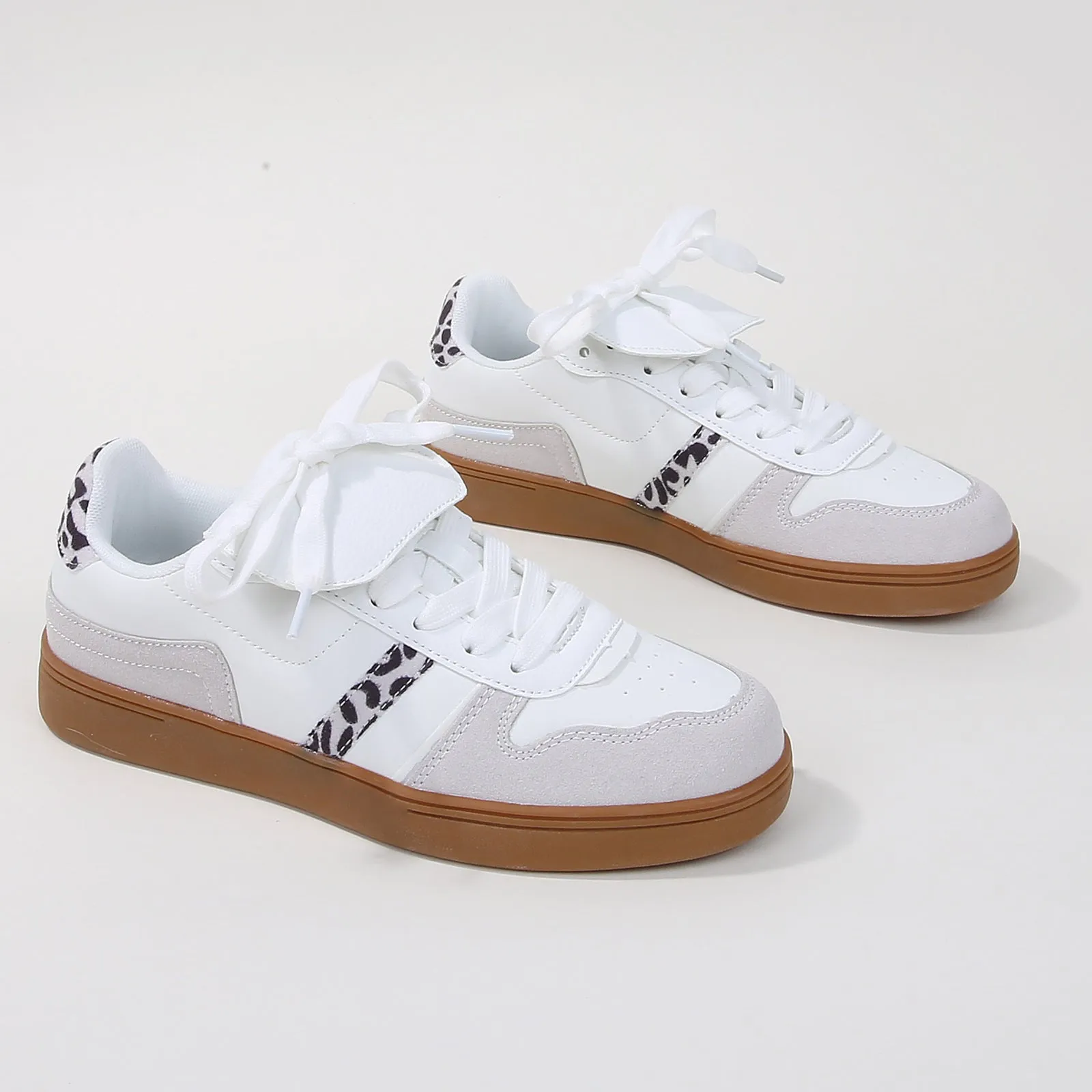Lupita Folded Tongue Gum Sole Sneakers