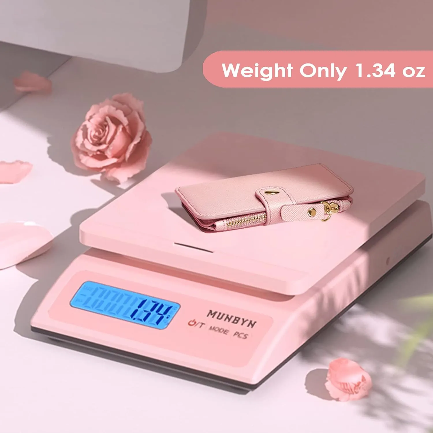 M-Plateau Card Cases, Leather Card & ID Cases,Practical Small Wallet for Women & Man with Credit Card Holder for Travelling (Light Pink)