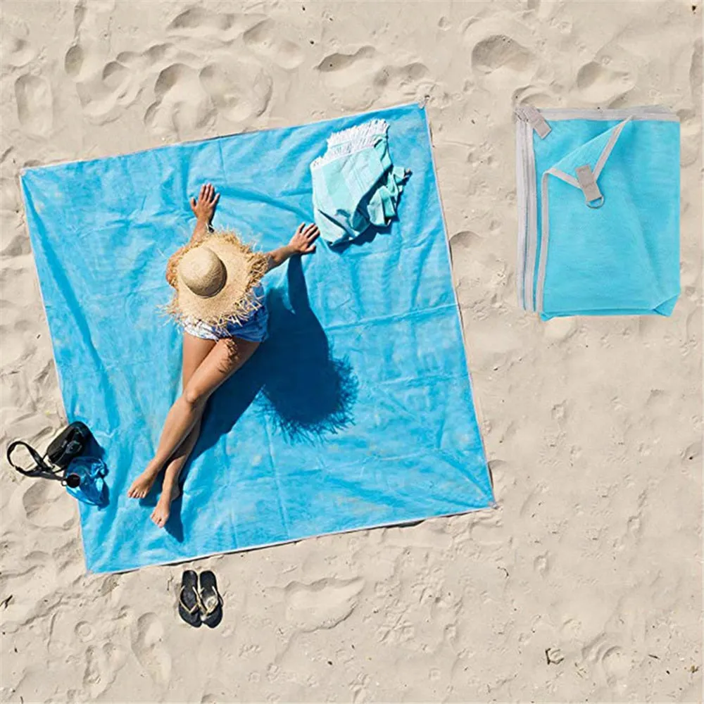 Magic Sand Free Beach Mat Camping Outdoor Picnic Large Mattress Waterproof Bag beach towel
