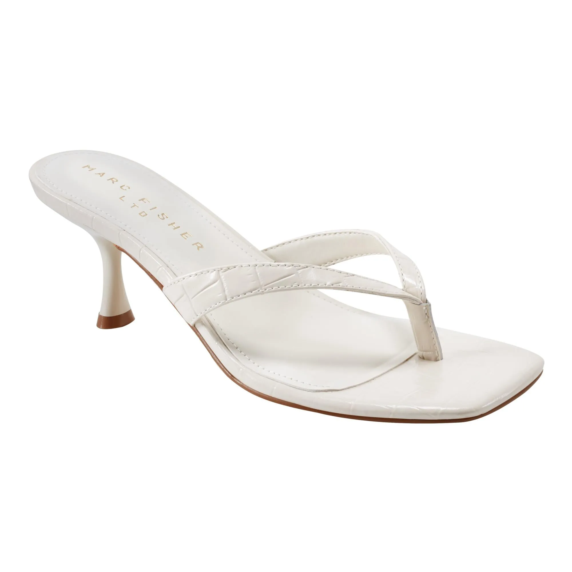 Marc Fisher Ltd Women's Amelea2 Chic Cream/Jolla Croco (Gr) M