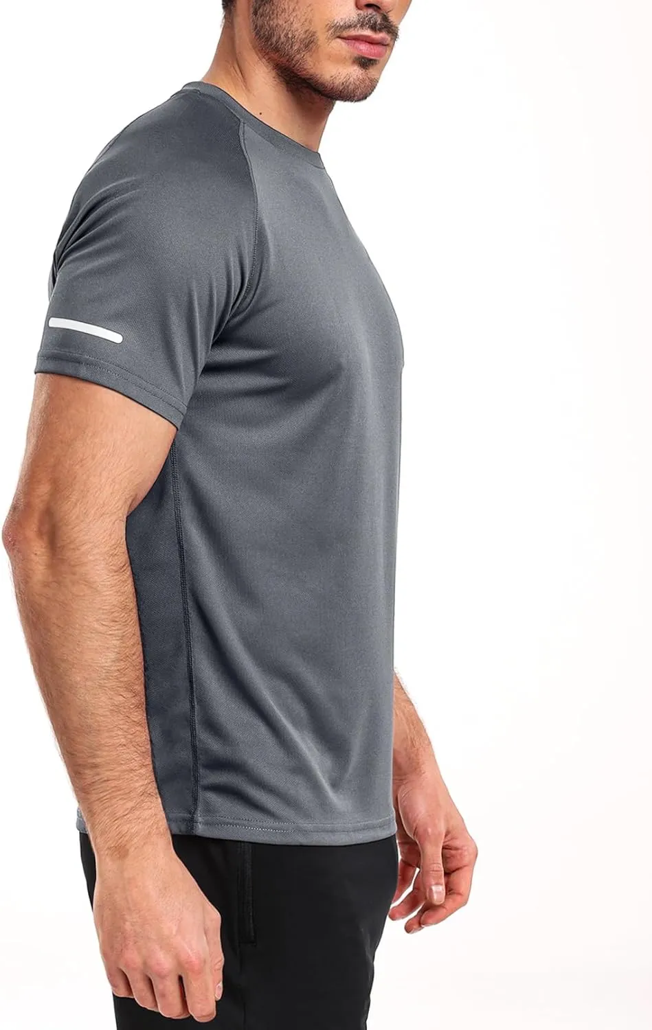 Men's Mesh Athletic Shirts Quick-Dry for Gym Running Training Workout
