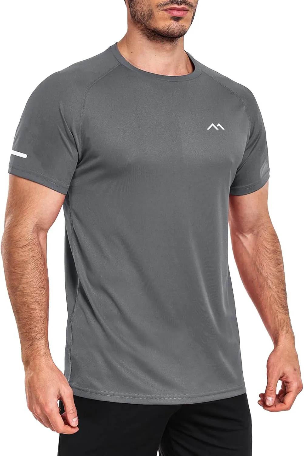 Men's Mesh Athletic Shirts Quick-Dry for Gym Running Training Workout