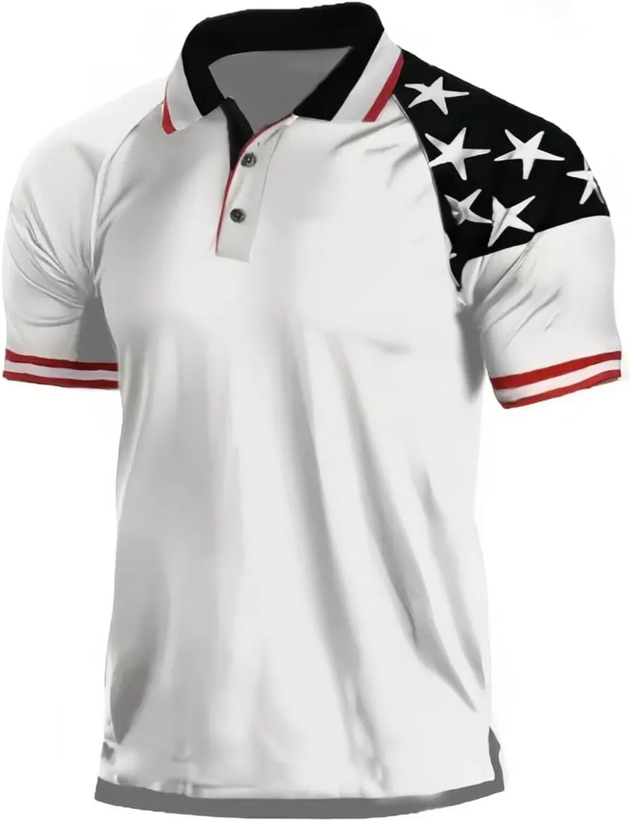 Men's Polo Shirt Quick Dry Performance Short Sleeve Tactical Pique Golf Shirts