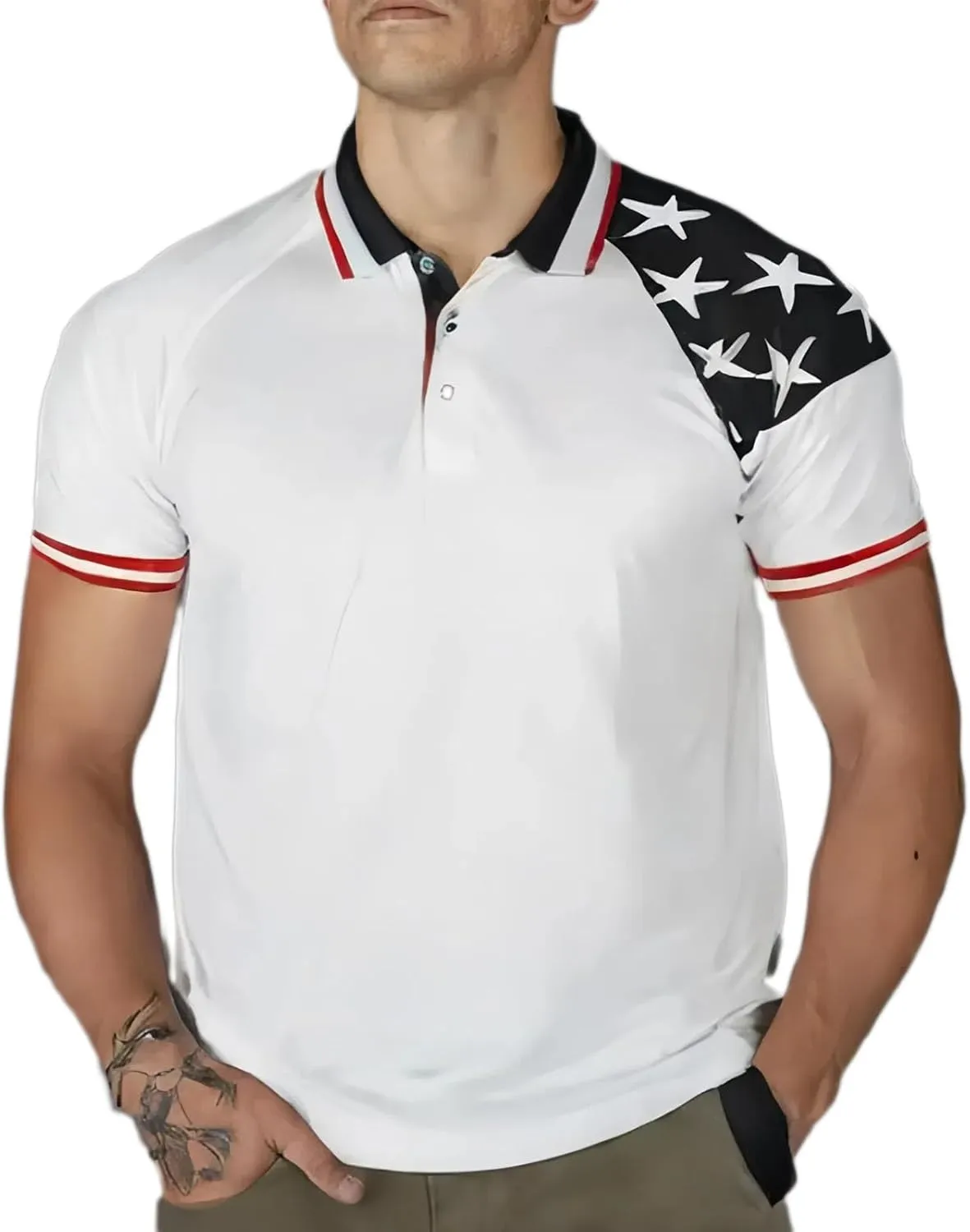 Men's Polo Shirt Quick Dry Performance Short Sleeve Tactical Pique Golf Shirts