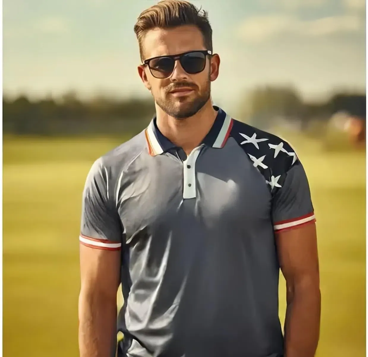 Men's Polo Shirt Quick Dry Performance Short Sleeve Tactical Pique Golf Shirts