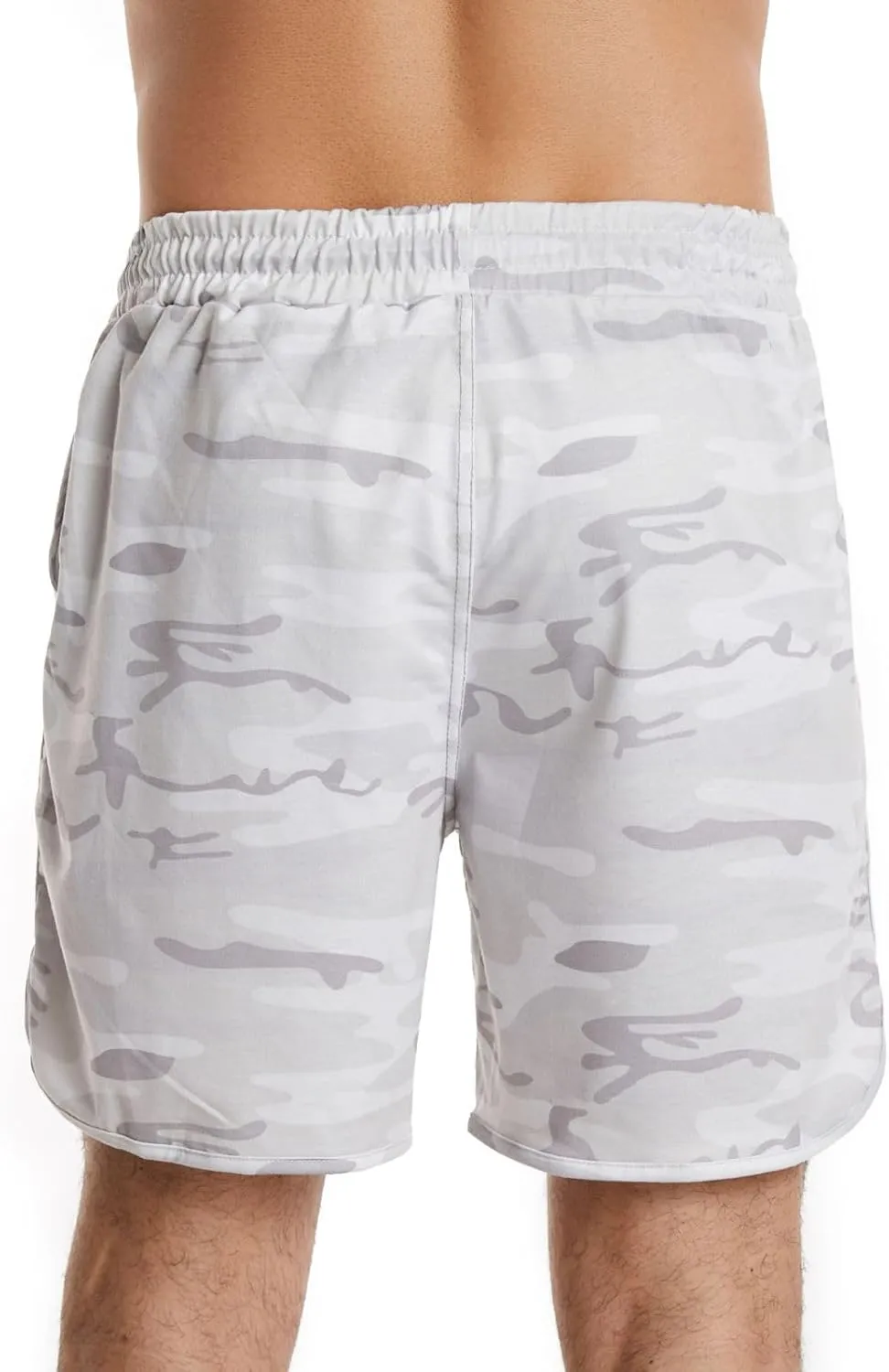 Mens Quick Dry Board Shorts Swim Trunks with Zipper Pockets Bathing Suit
