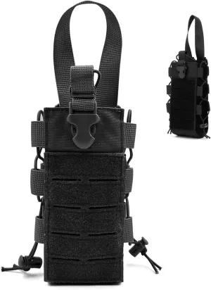 Molle Water Bottle Holder, Backpack Water Bottle Holder Adjustable Molle Portable with Handle Pouch Multipurpose