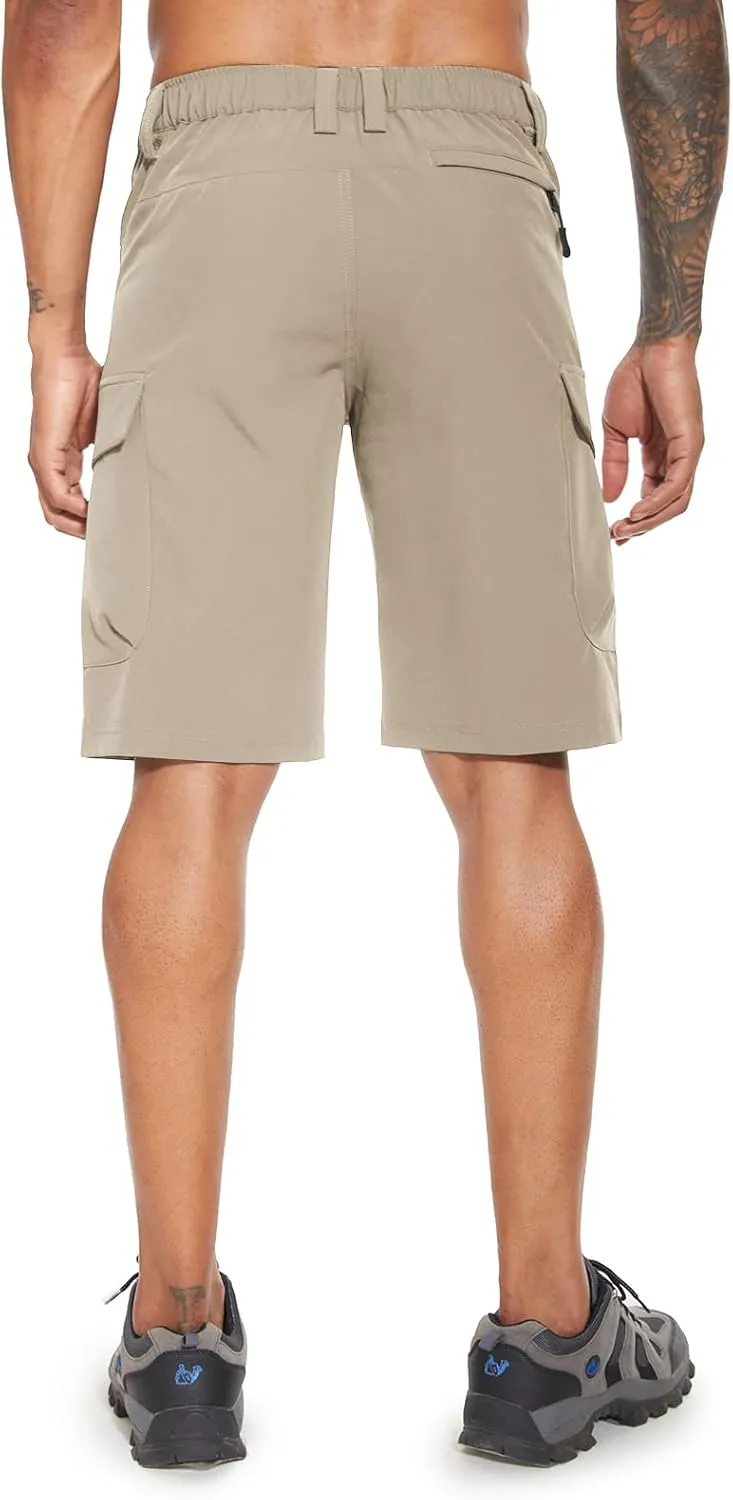 Moosehill Men's Hiking Cargo Shorts with 7 Pockets Quick Dry for Casual Work