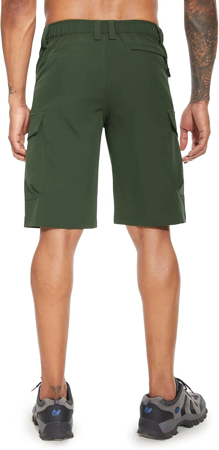 Moosehill Men's Hiking Cargo Shorts with 7 Pockets Quick Dry for Casual Work