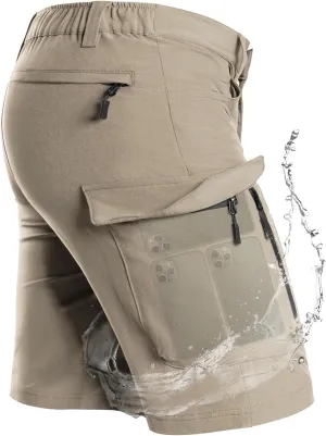 Moosehill Men's Hiking Cargo Shorts with 7 Pockets Quick Dry for Casual Work