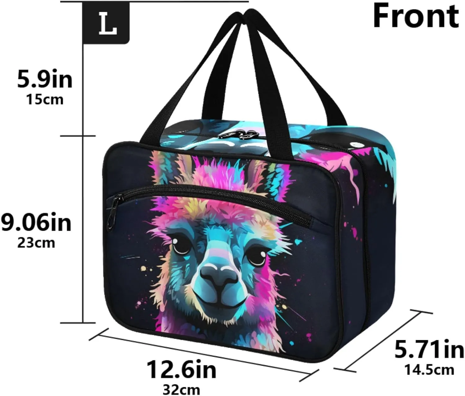 MUKJHOI Hanging Travel Toiletry Bag  4 Zippered Compartments, Transparent Organizer, Compact & Water-Resistant for Gym, Camping, Hotel  Alpaca (5)