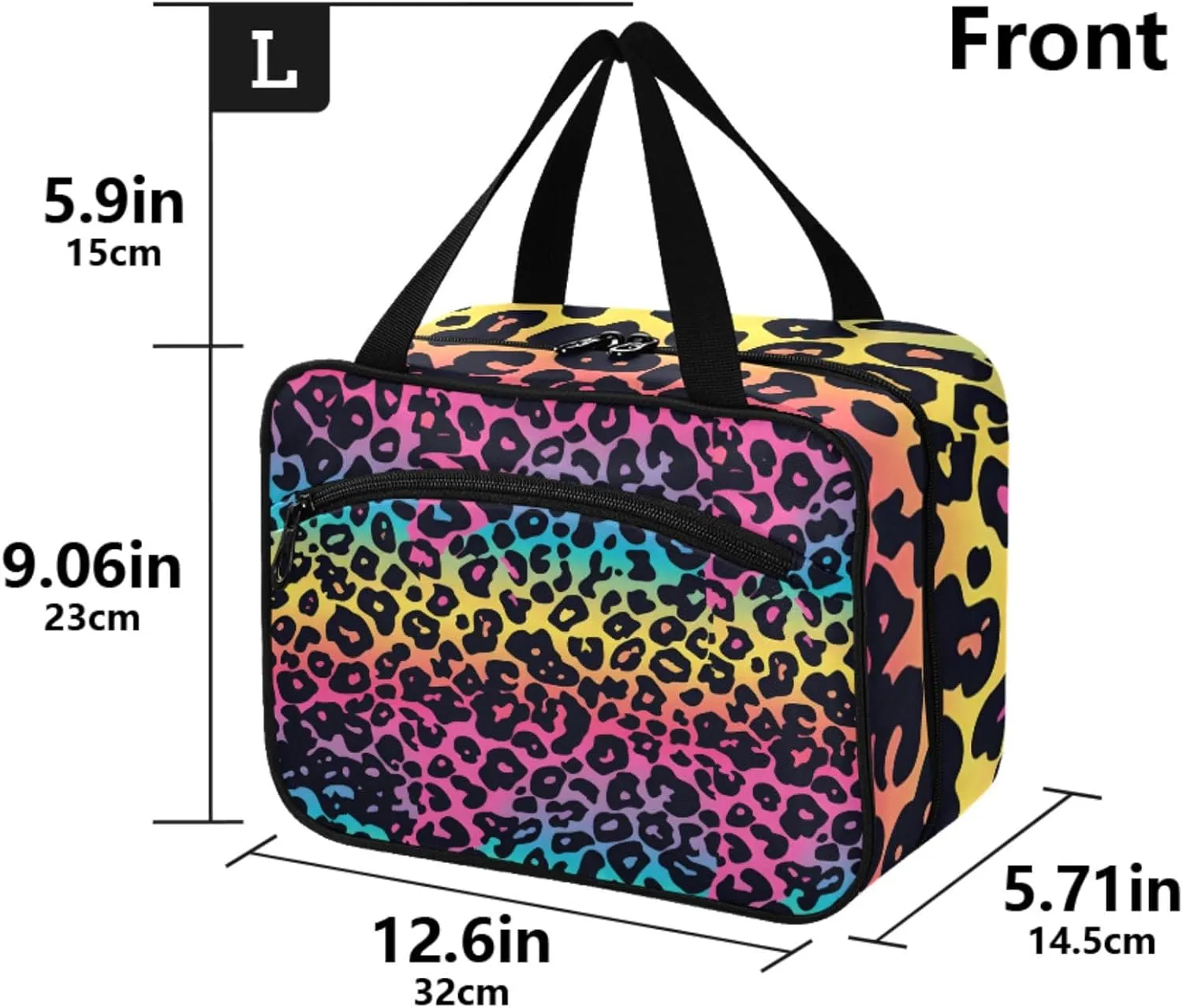 MUKJHOI Hanging Travel Toiletry Bag  4 Zippered Compartments, Transparent Organizer, Compact & Water-Resistant for Gym, Camping, Hotel  Cheetah (21)