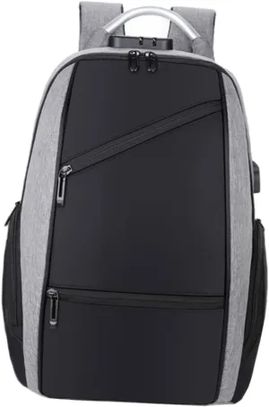 Multi Functional Password Lock Backpack for Men Travel Laptop Bag with Charging Port Shoulder Strap Large Capacity for School Work and Travel