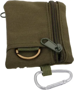 Multi Functional Zipper Keychain Pouch Compact Coin Purse for Hiking Travel Portable Storage Organizer for Keys Small Essentials Durable Design
