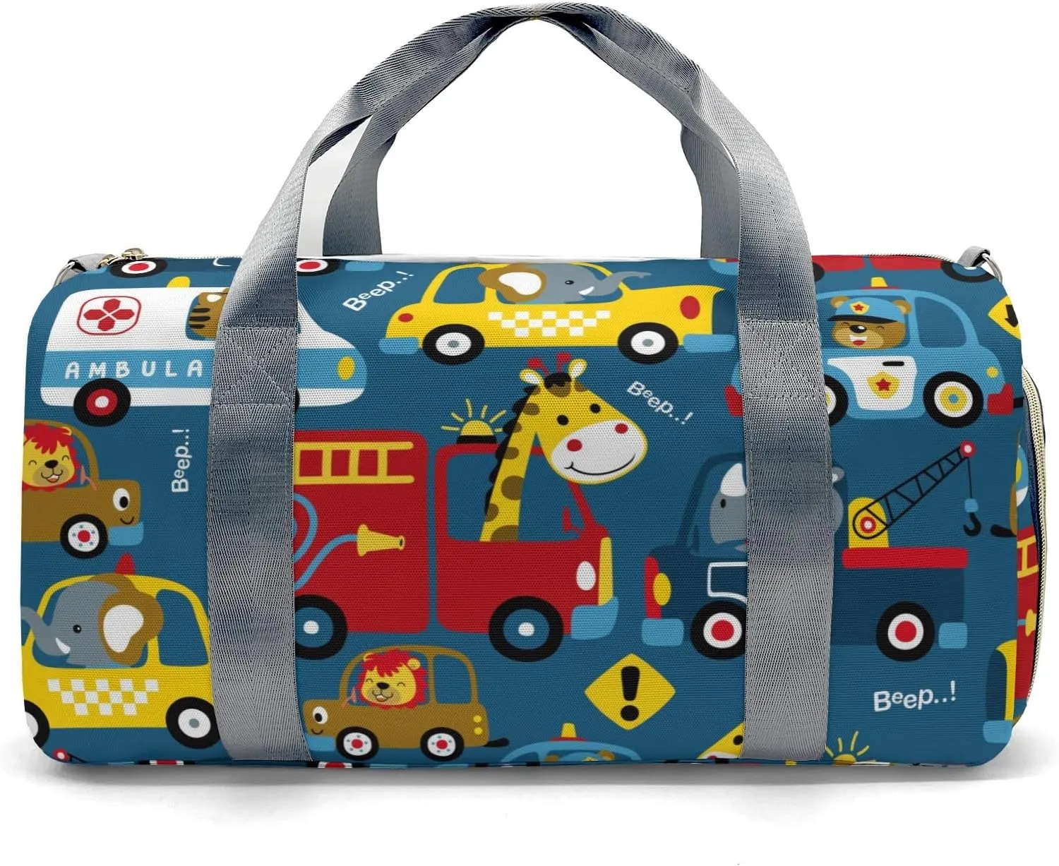 Personalized Animals Drivers Vehicle Car Custom Multi-functional Travel Bag, Unisex Portable Duffel Bag, Short Distance Travel Assistant