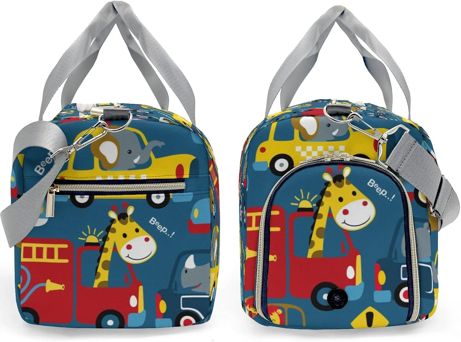 Personalized Animals Drivers Vehicle Car Custom Multi-functional Travel Bag, Unisex Portable Duffel Bag, Short Distance Travel Assistant