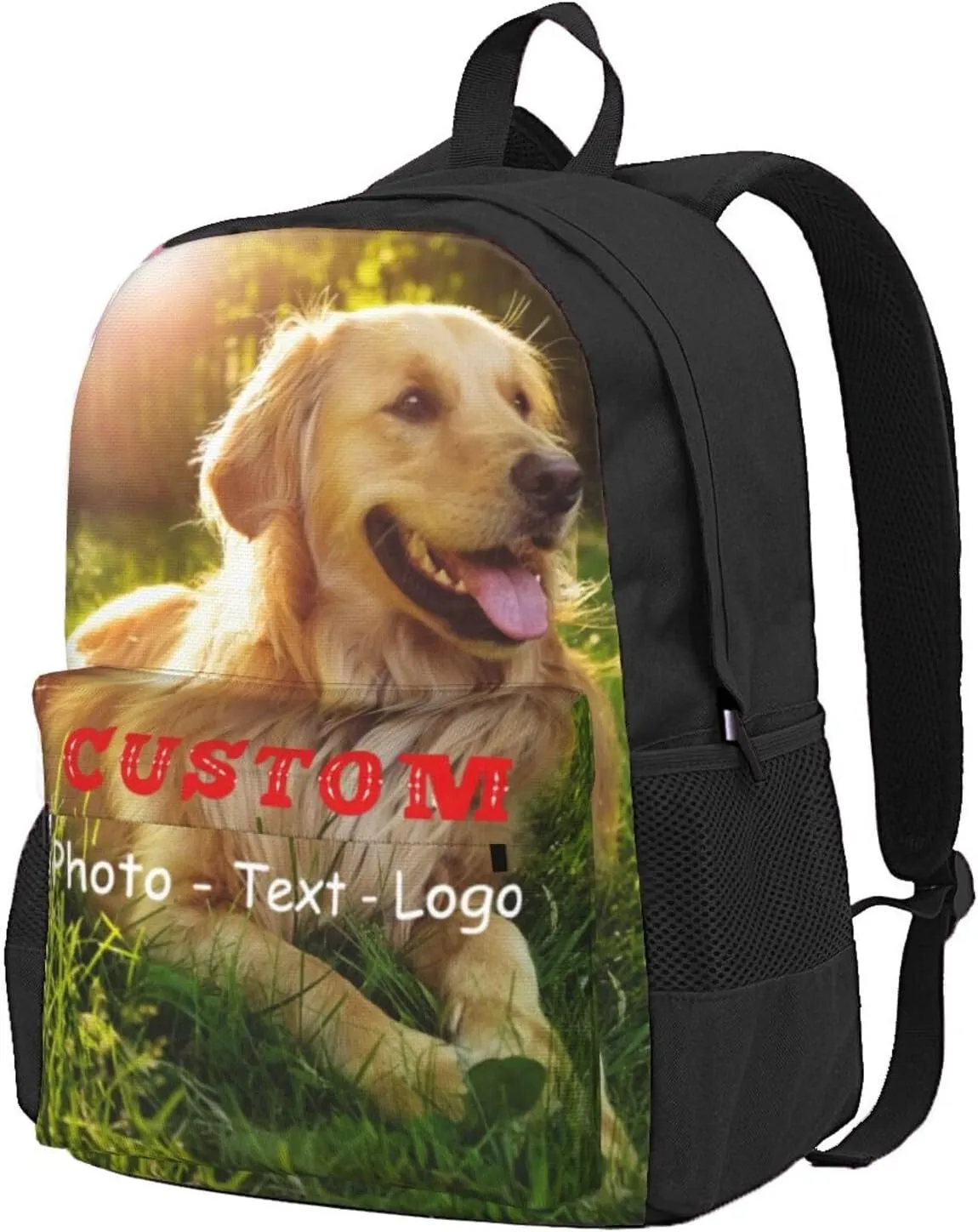 Personalized Backpack for Men, Custom Laptop Backpacks with Photo Text Image, Customize Work Backpack, Gifts for Men