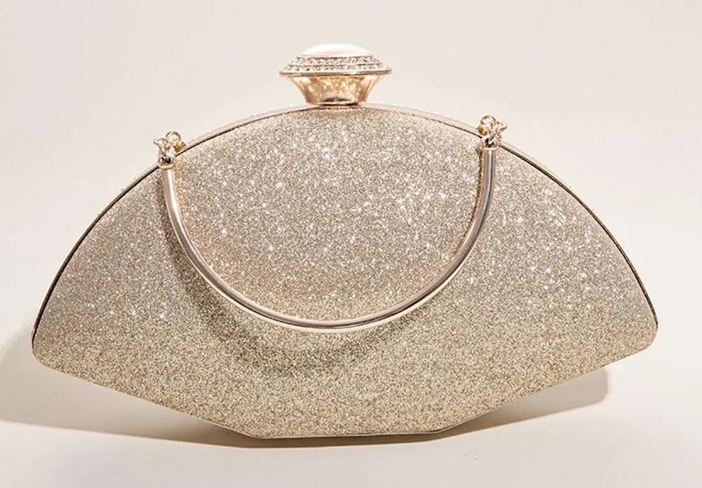Pocadri Women Evening Handbag Rhinestone Crystal Clutch Purses Elegant Formal Evening Bag Party Bridal Clutch