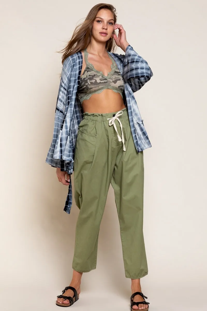 POL Ocean Grey Tie Dye Cardigan