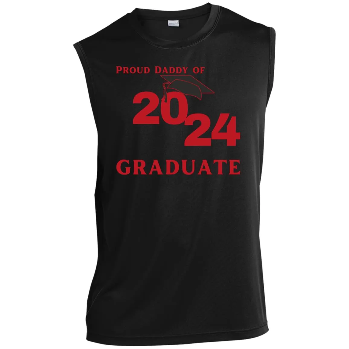 Proud Daddy -- 2024 Graduate -- Men’s Sleeveless Performance Tee
