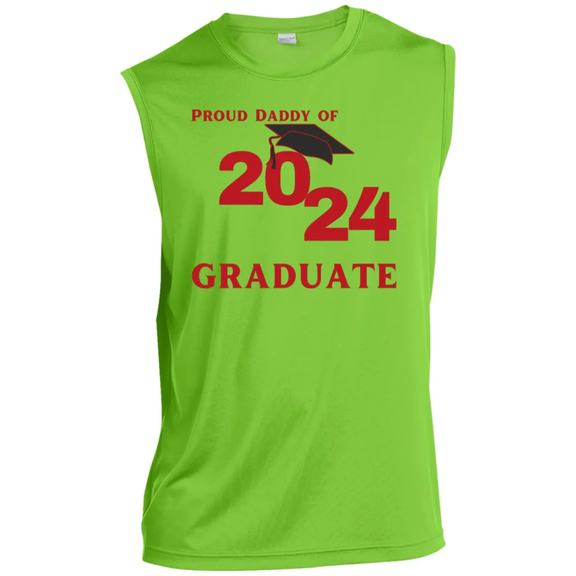 Proud Daddy -- 2024 Graduate -- Men’s Sleeveless Performance Tee