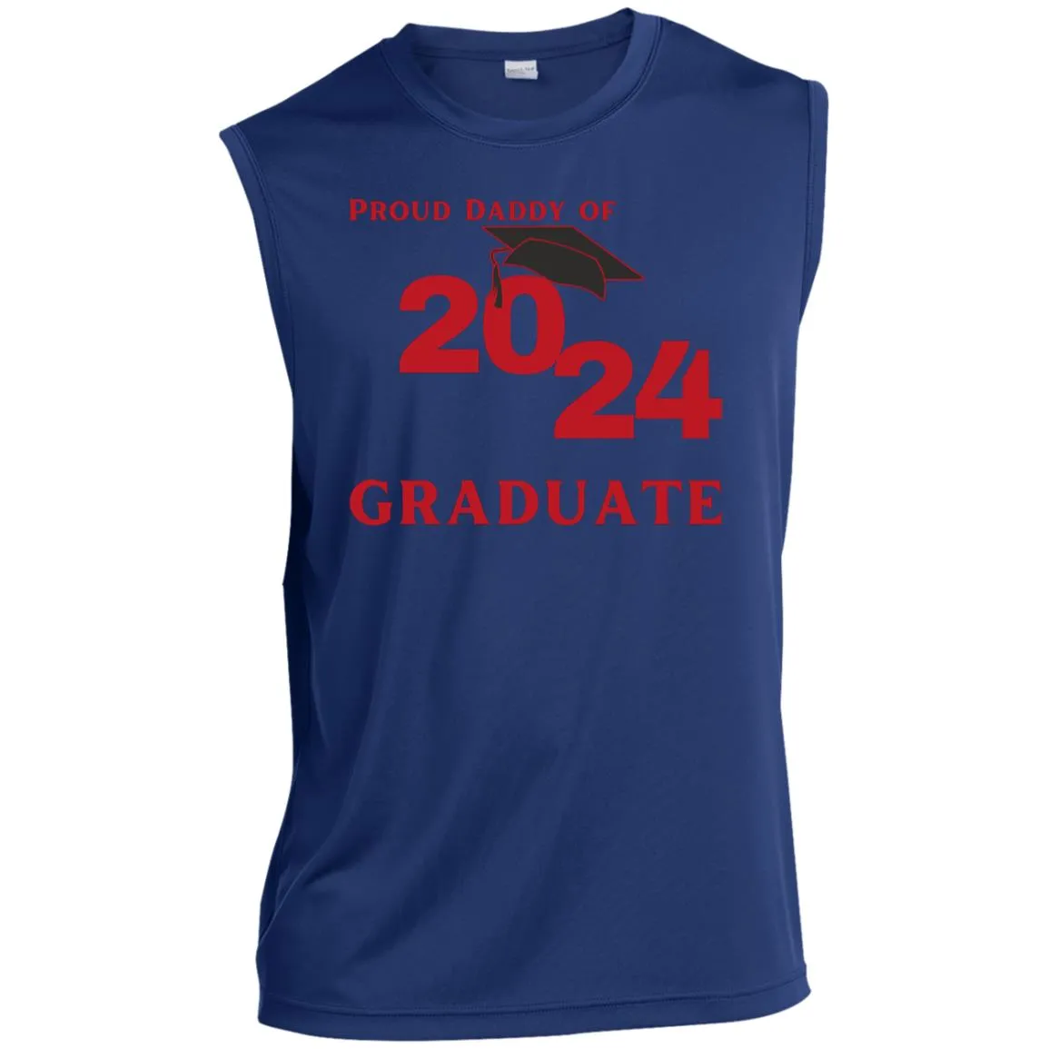Proud Daddy -- 2024 Graduate -- Men’s Sleeveless Performance Tee