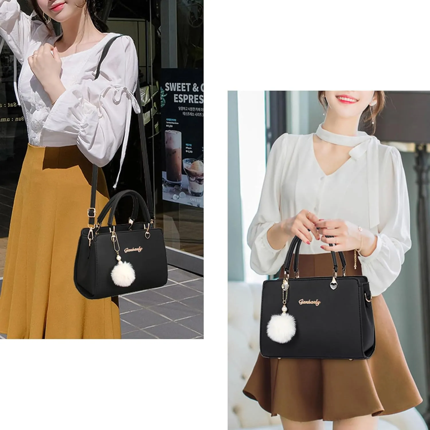 Purses Handbags for Women Ladies PU Leather Satchel Shoulder Bags Top Handle Totes Small Fashion Crossbody bag