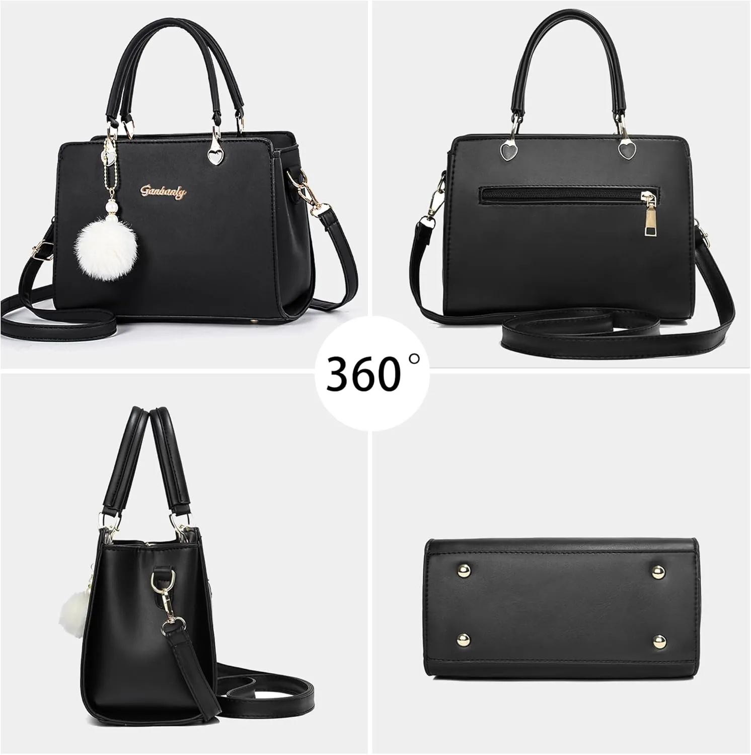 Purses Handbags for Women Ladies PU Leather Satchel Shoulder Bags Top Handle Totes Small Fashion Crossbody bag