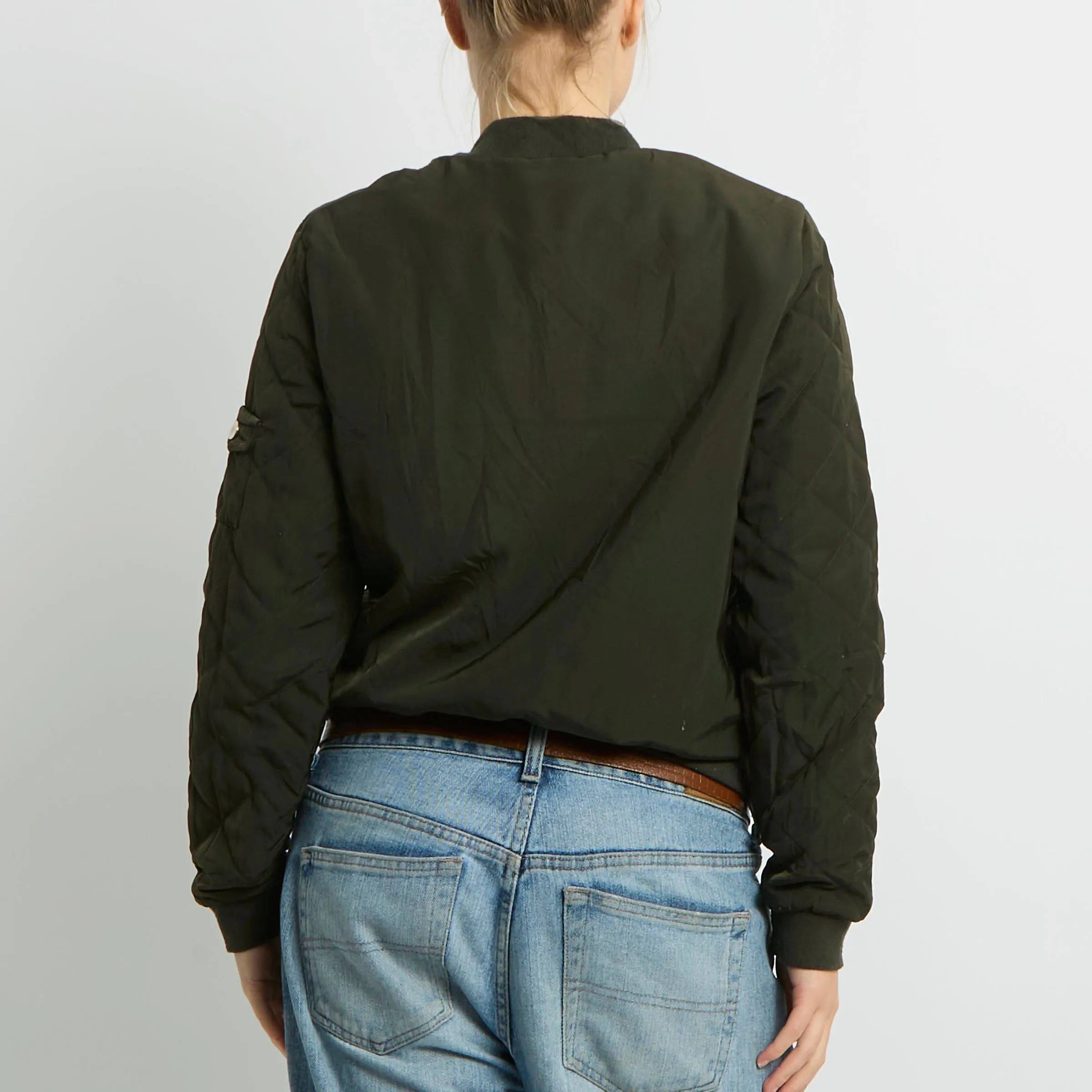 Quilted Lightweight Bomber Jacket - UK 8