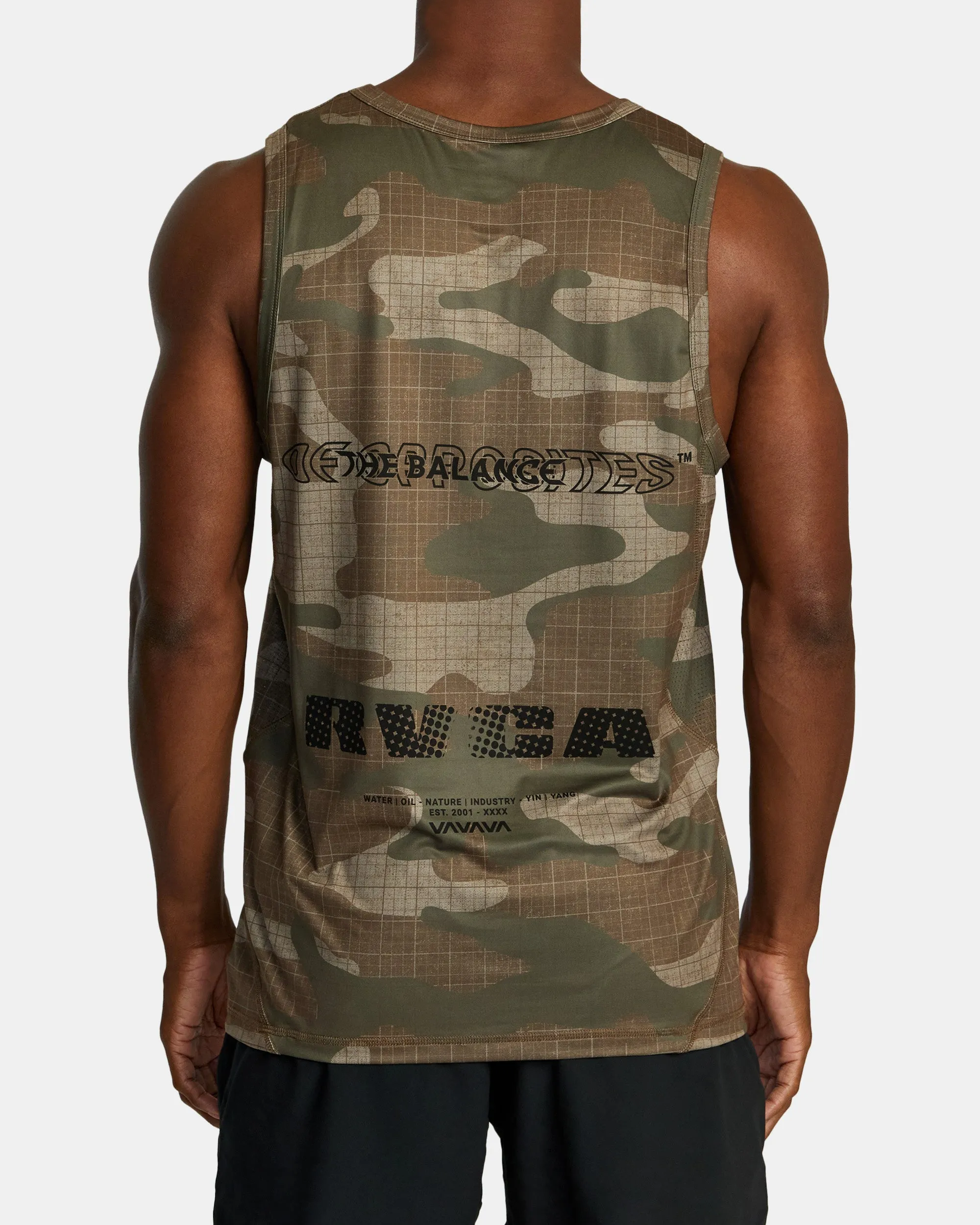 Radiate Sport Vent Tank Top - Desert Camo