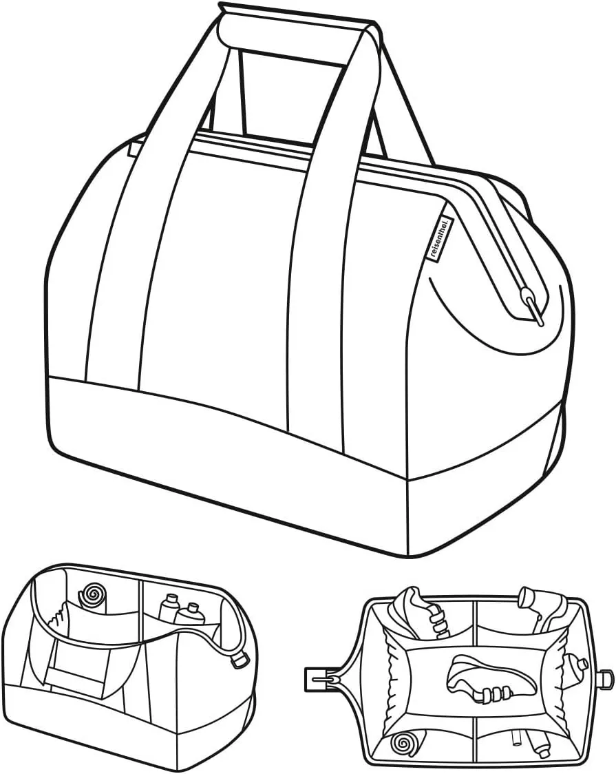 reisenthel allrounder L  Versatile doctor bag for travel, work and leisure - With practical trolley clip-on function