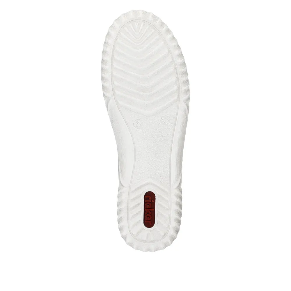 Rieker Ladies Zip Sided Lace Sneaker