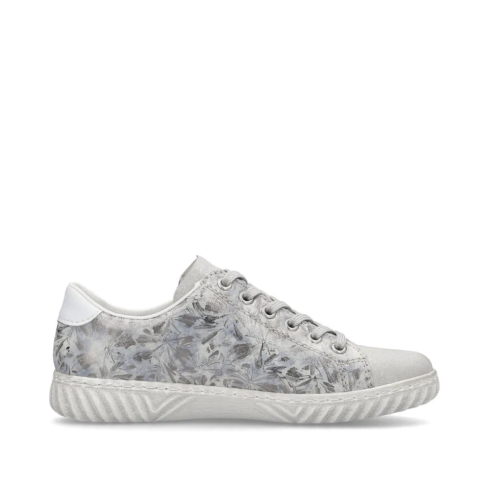 Rieker Ladies Zip Sided Lace Sneaker