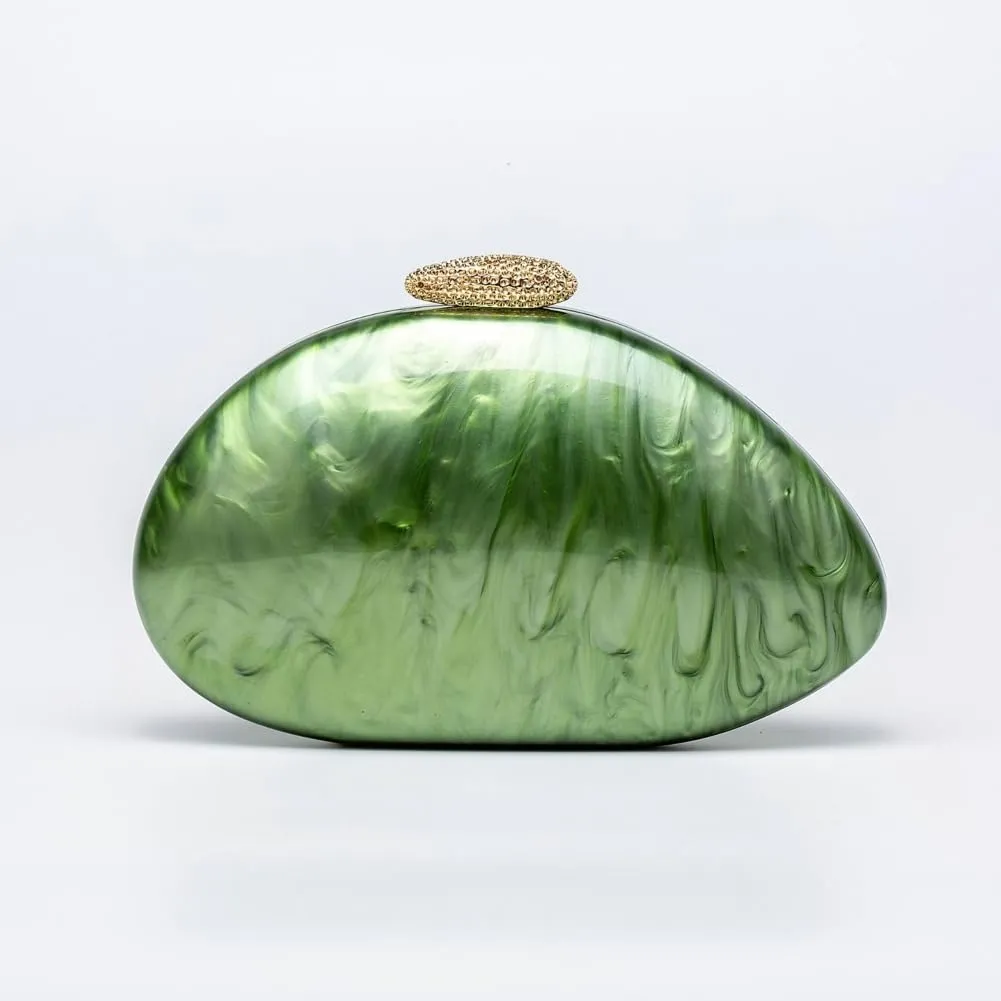 Shell Acrylic Clutch Purses For Women Chic Evening Bag Designer Crossbody Handbags for Wedding Prom