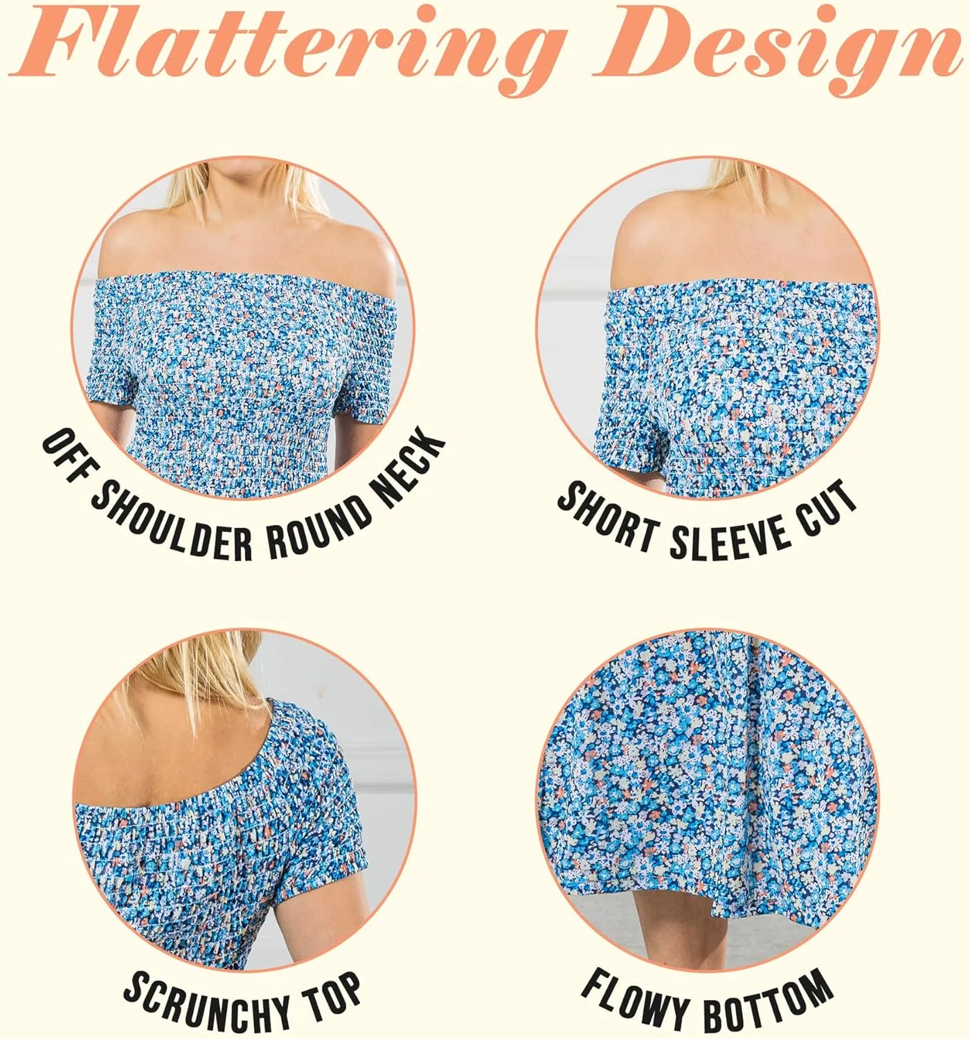 Short Sleeve Smocked Midi Sundress, Smocked Dress Vacation Outfits Summer Long Dress, Beachy Dresses for Women 2024