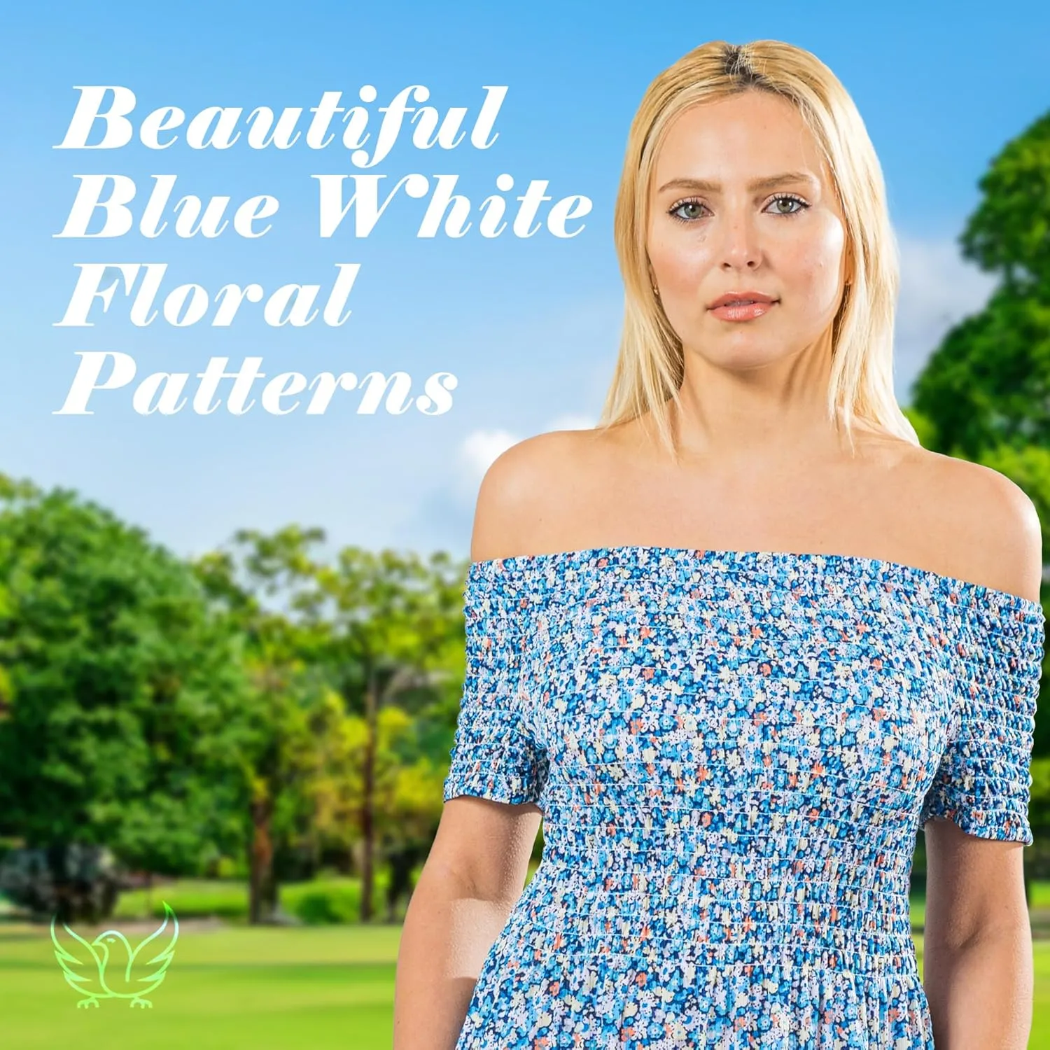 Short Sleeve Smocked Midi Sundress, Smocked Dress Vacation Outfits Summer Long Dress, Beachy Dresses for Women 2024