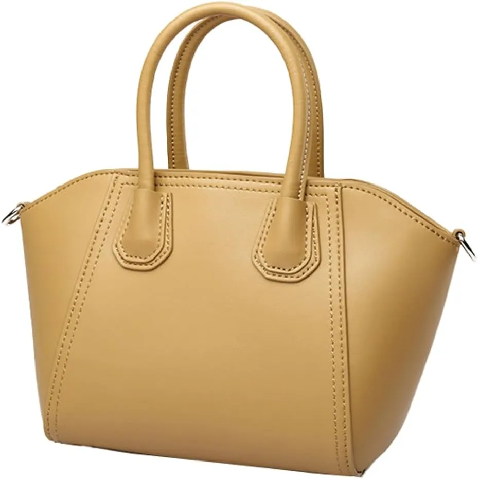 Small Genuine Leather Crossbody Bag for Women Trendy Dumpling Tote Shoulder Purses Ladies Chic Handbags Satchels