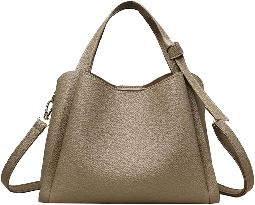 Soft Vegan Leather Bags Womens Versatile Cross Body Bags with Adjustable Straps Elegant Tote Bag for Daily Life