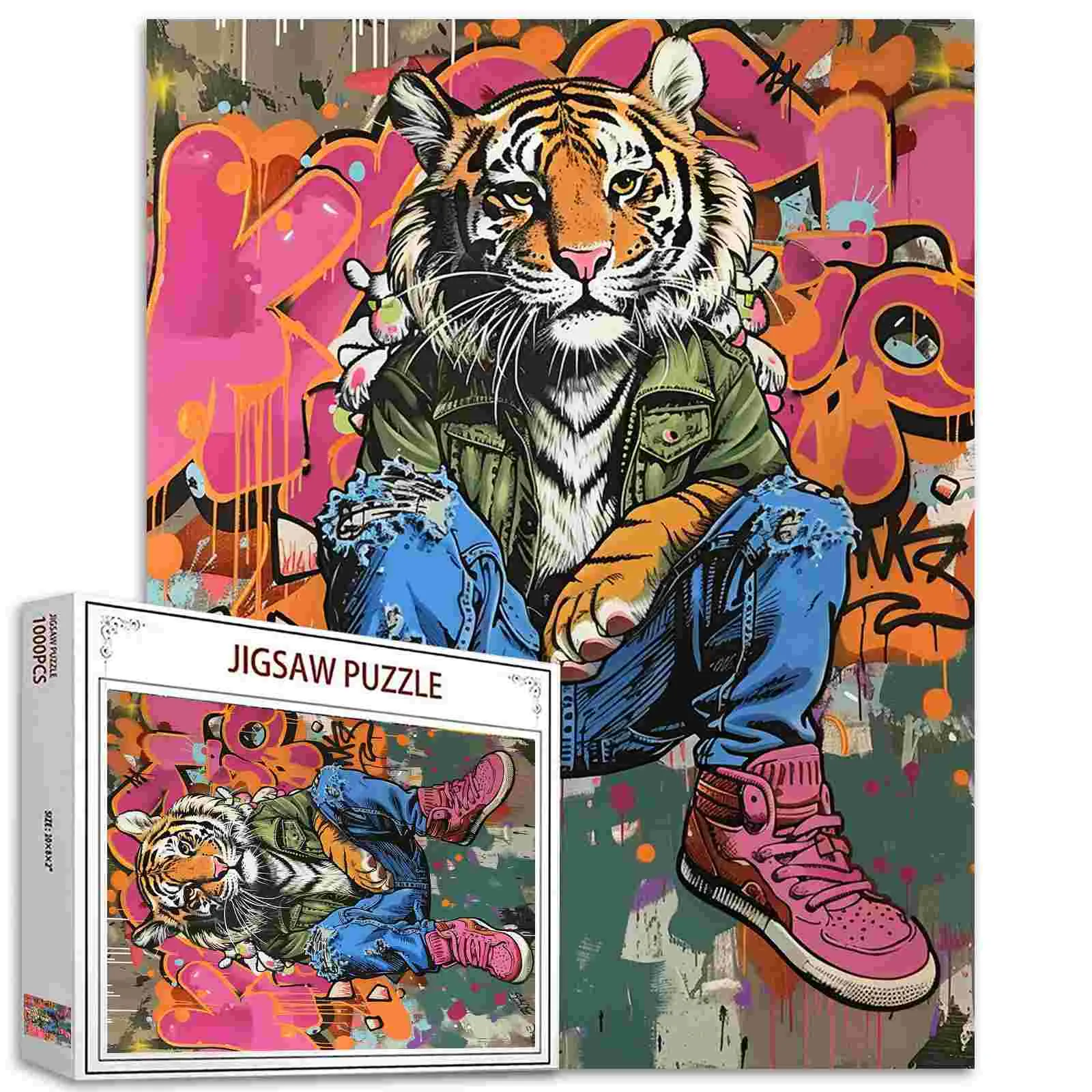 Street Style Tiger Jigsaw Puzzle