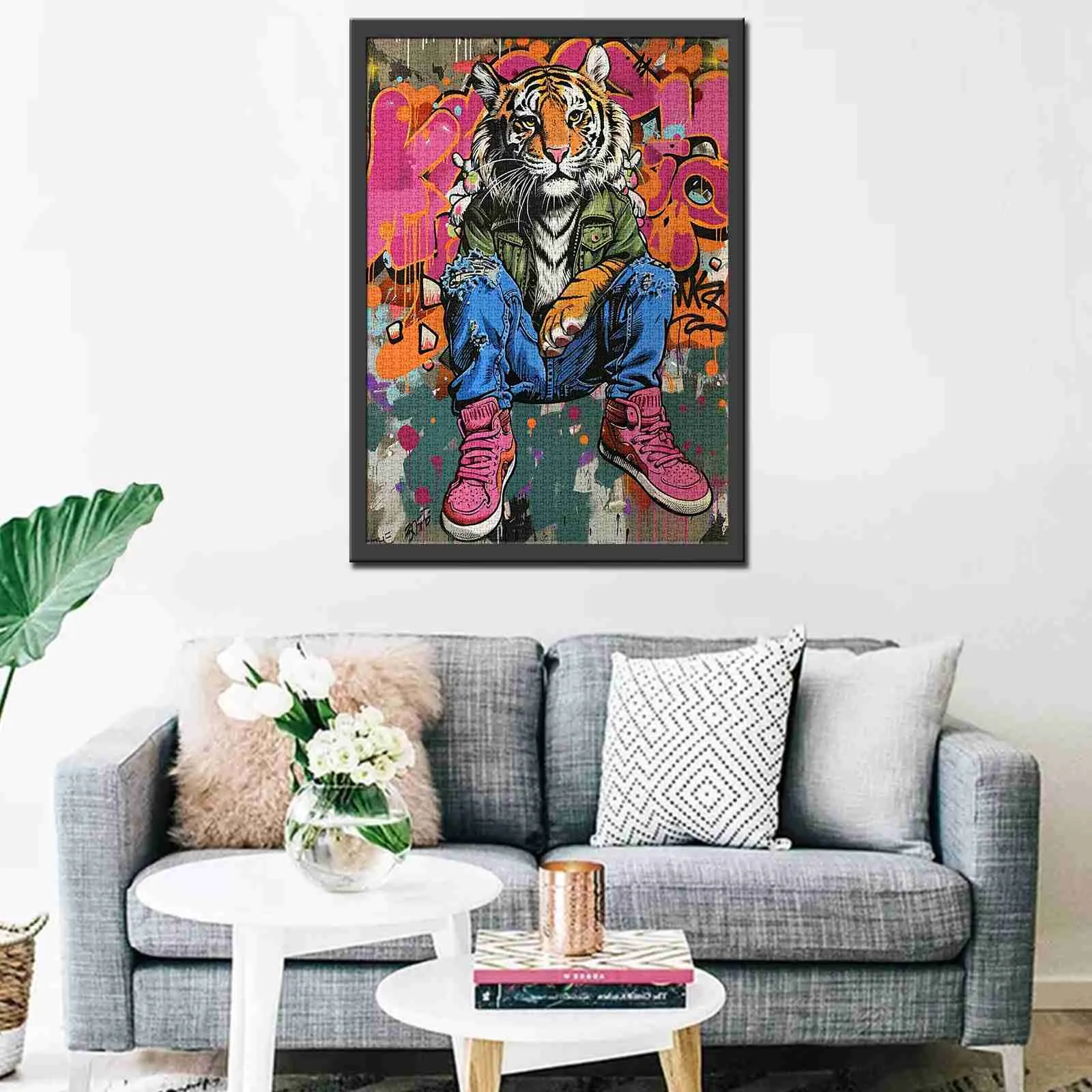 Street Style Tiger Jigsaw Puzzle