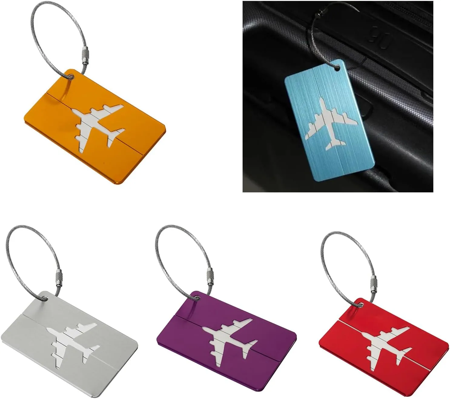 Suitcase Luggage Baggage Backpack with Loop Name ID Address Card Baggage Identifier Travel Accessory