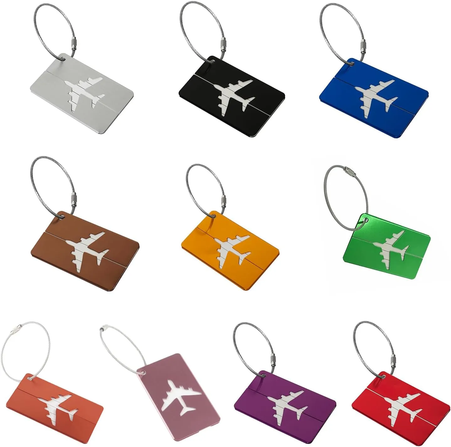 Suitcase Luggage Baggage Backpack with Loop Name ID Address Card Baggage Identifier Travel Accessory