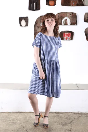 Sunshine Drop Waist Dress Blue in Cotton