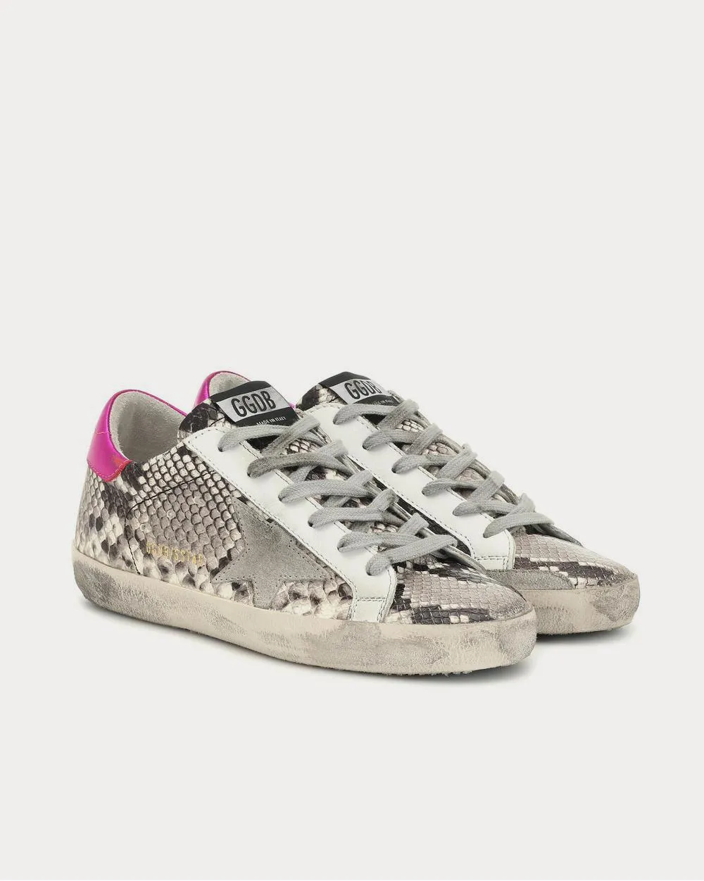 Superstar Natural Snake Print Low Top Sneakers