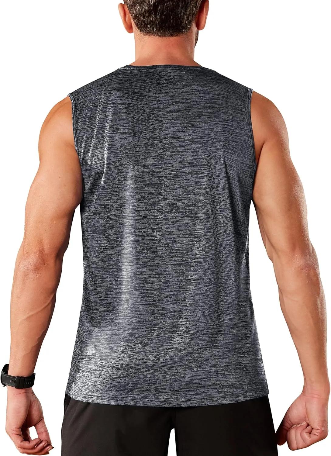 TACVASEN Men's Sleeveless Shirt Workout Muscle Tank Top Quick Dry Polyester Trainning Basketball