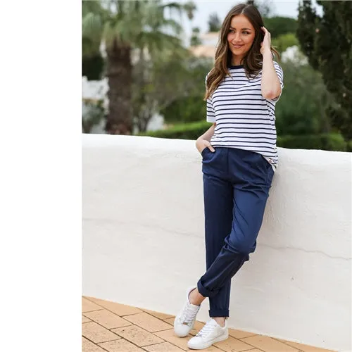 Tamsin Navy Trousers