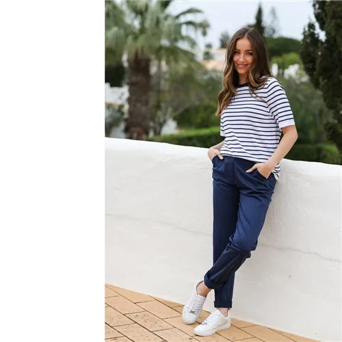 Tamsin Navy Trousers