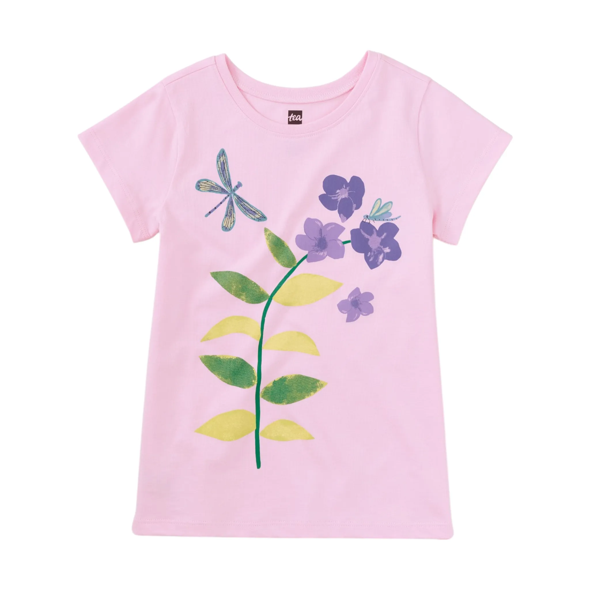 Tea Dragonfly Floral Graphic T-shirt