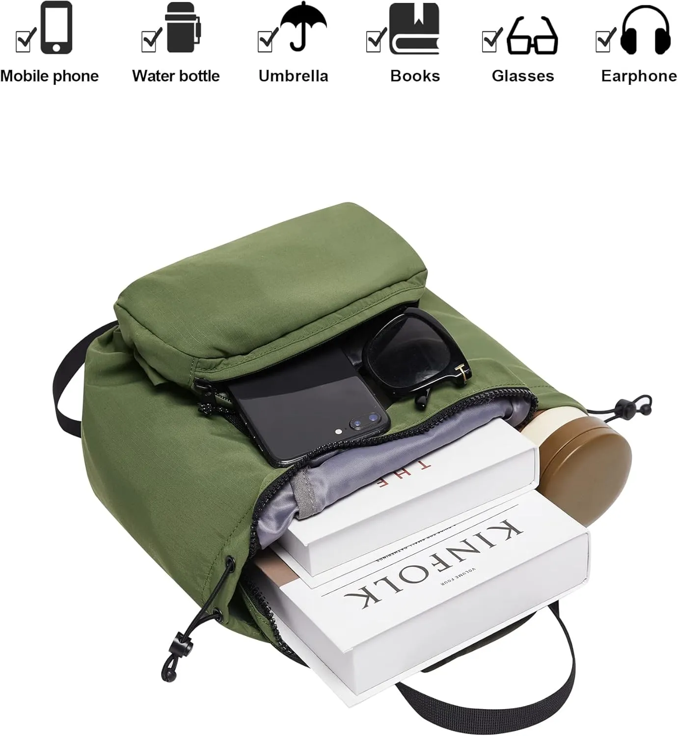 THE GYM PEOPLE Lightweight Mini Backpacks Womens Waterproof Travel Daypack Small Cute Crossbody Sling Bags