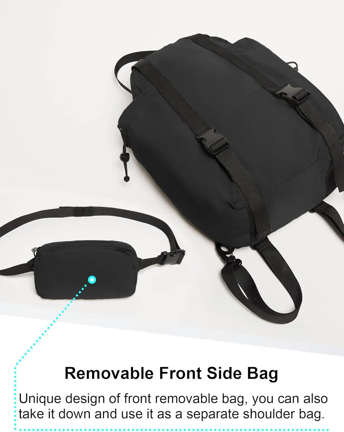 THE GYM PEOPLE Lightweight Mini Backpacks Womens Waterproof Travel Daypack Small Cute Crossbody Sling Bags